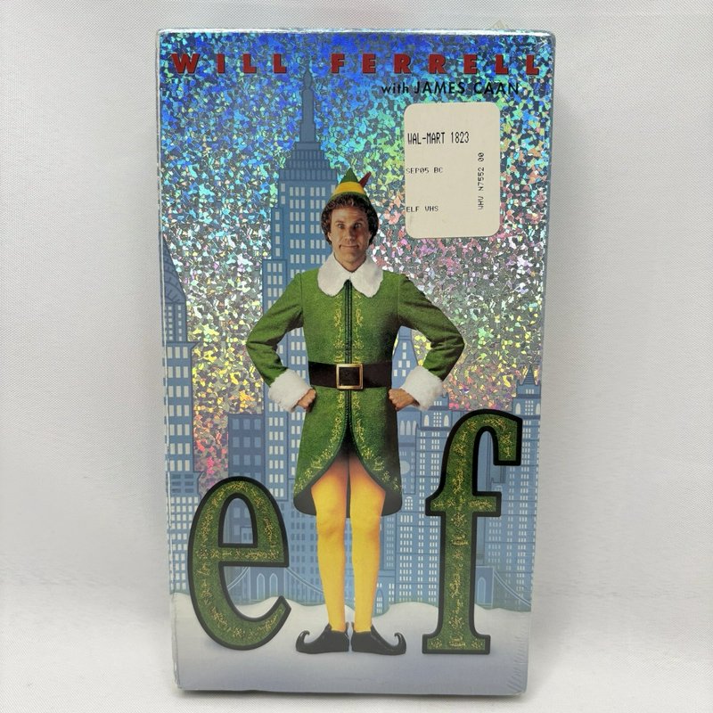 2004 Elf VHS Sealed Holographic Slipcover (Will Ferrell) New Line Cinema