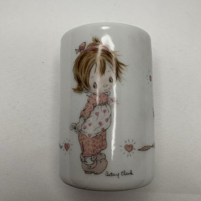 Vintage Porcelain Betsey Clark Hallmark Candle Cup Made In Japan