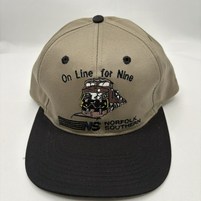 Vintage Norfolk Southern "On Line For Nine" Harriman Gold Medal Hat Cap