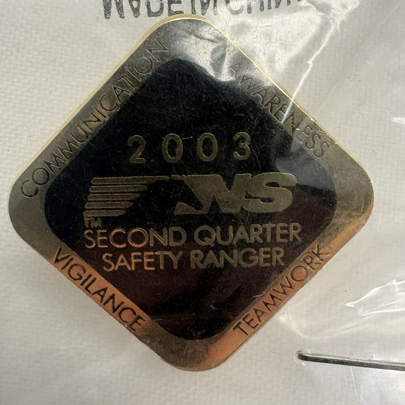 Norfolk Southern NS "2003 Second Quarter Safety Ranger" Pin