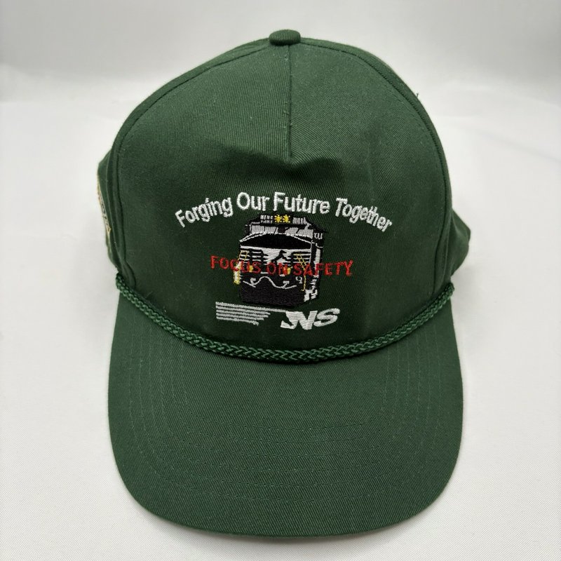 Vintage Green Norfolk Southern NS Safety Award Railroad Hat Harriman 1989-2001