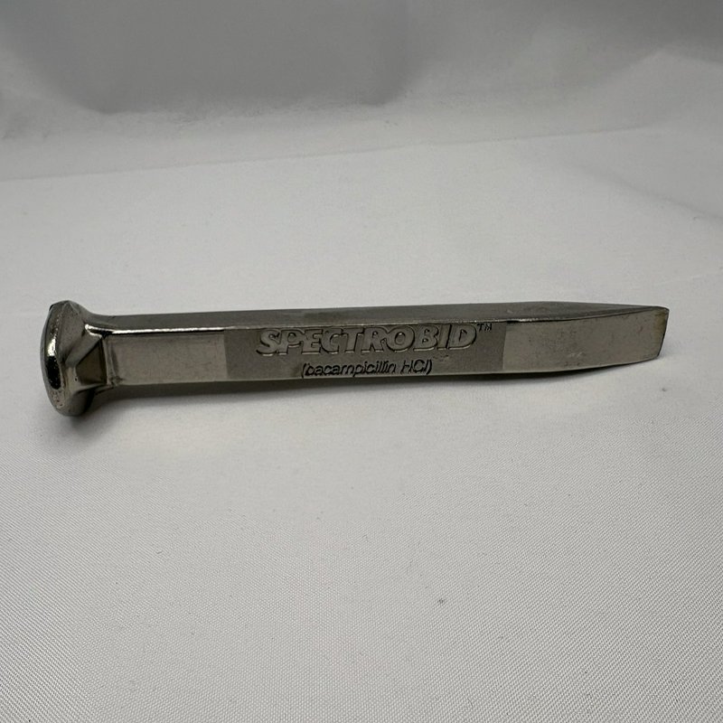 Vintage Spectrobid Bacampicillin HCl Roerig Pfizer Railroad Spike Promo