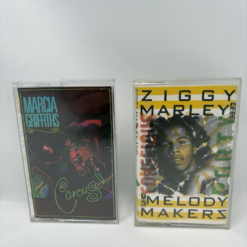 Marcia Griffiths Carousel & Ziggy Marley Conscious Party Cassette Tape Lot