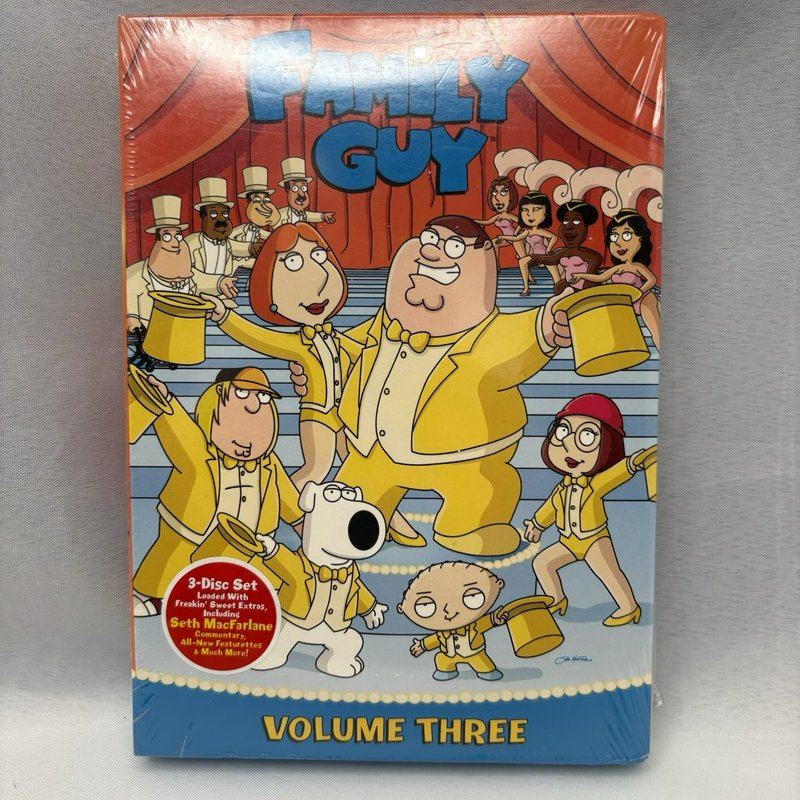 Family Guy Volume Three DVD 3 Disc Set Brand New Factory Sealed 2005 Fox TV