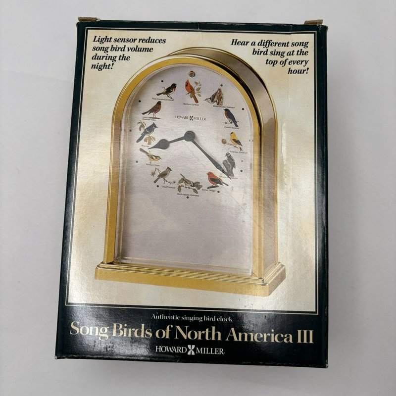 Howard Miller Song Birds of North America III Clock 645-405 Bird Song w/ Box